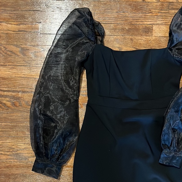 Puff Sleeve Mini Dress - Picture 2 of 4